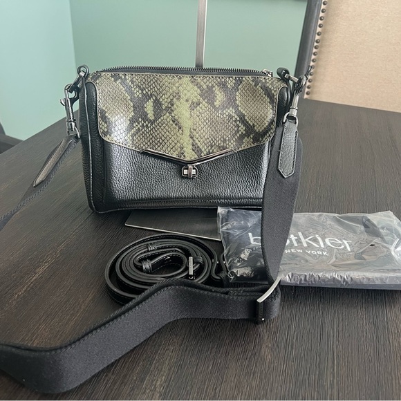 Botkier Handbags - NWT Botkier Valentina Woman's Leather Cross Body Military Green Snake